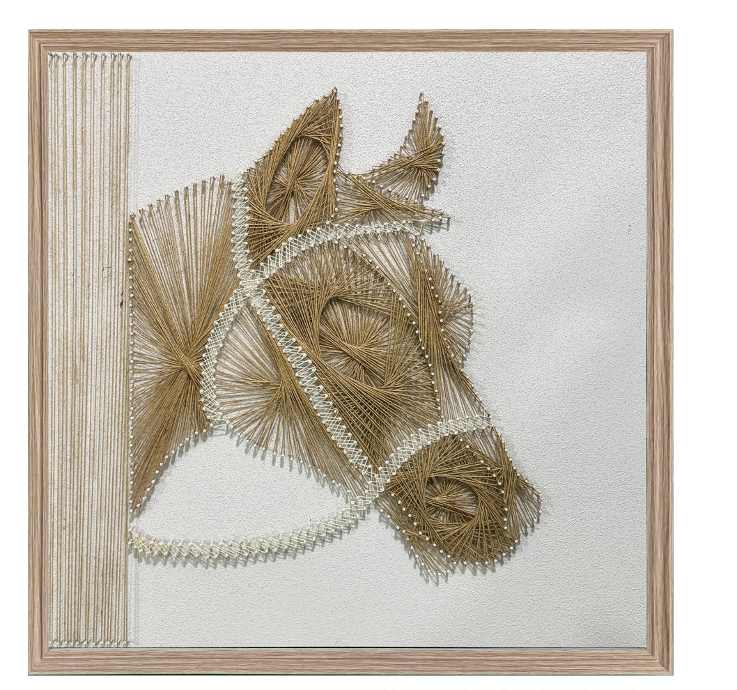 Equestrian Horse Profile 3D String Wall Art
