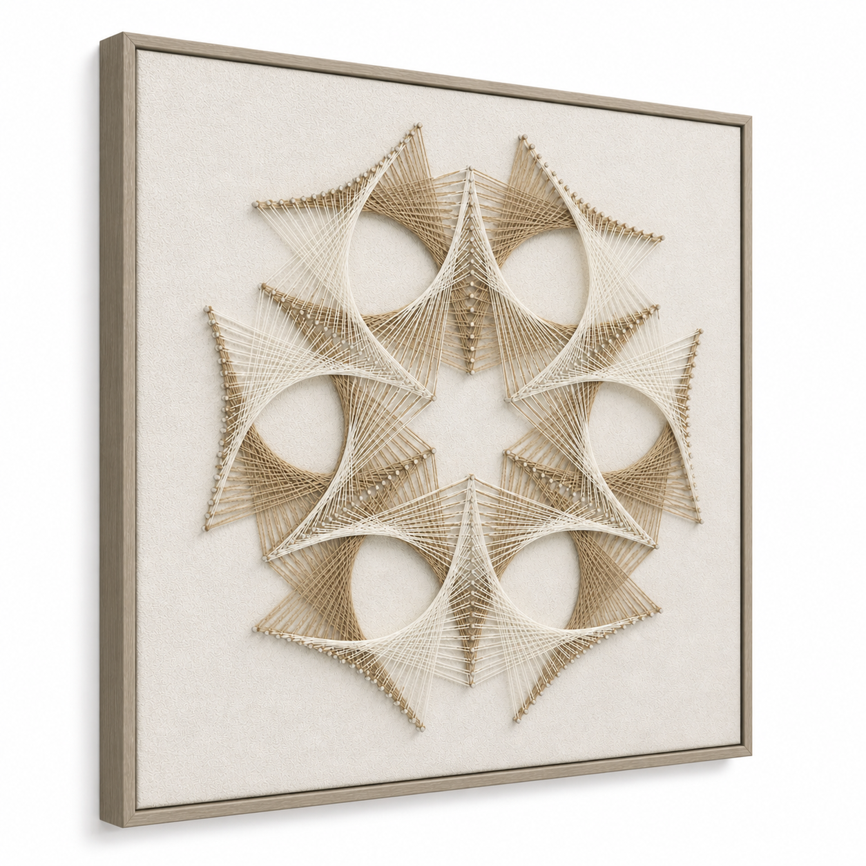 Geometric Mandala 3D String Wall Art