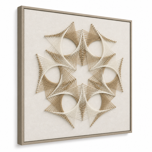 Geometric Mandala 3D String Wall Art