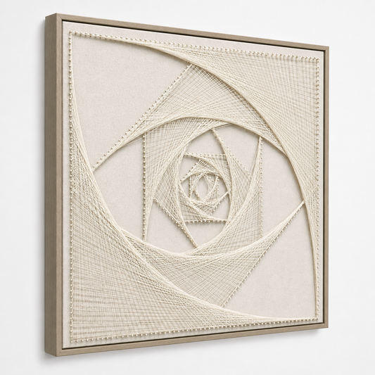 Abstract Eye Spiral 3D String Wall Art