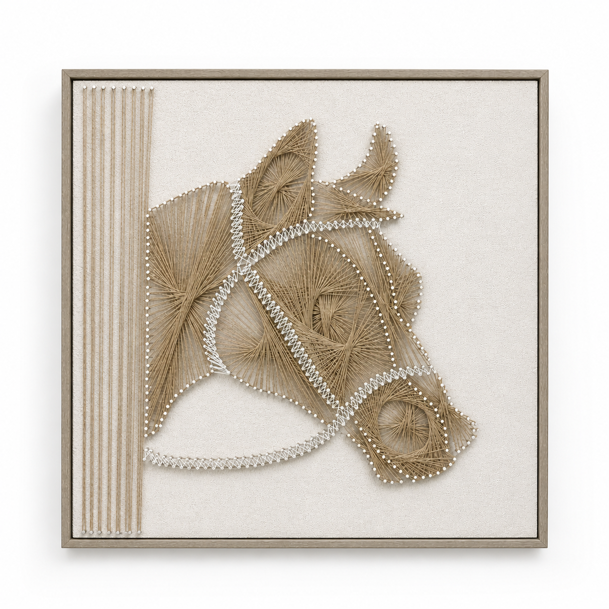 Equestrian Horse Profile 3D String Wall Art