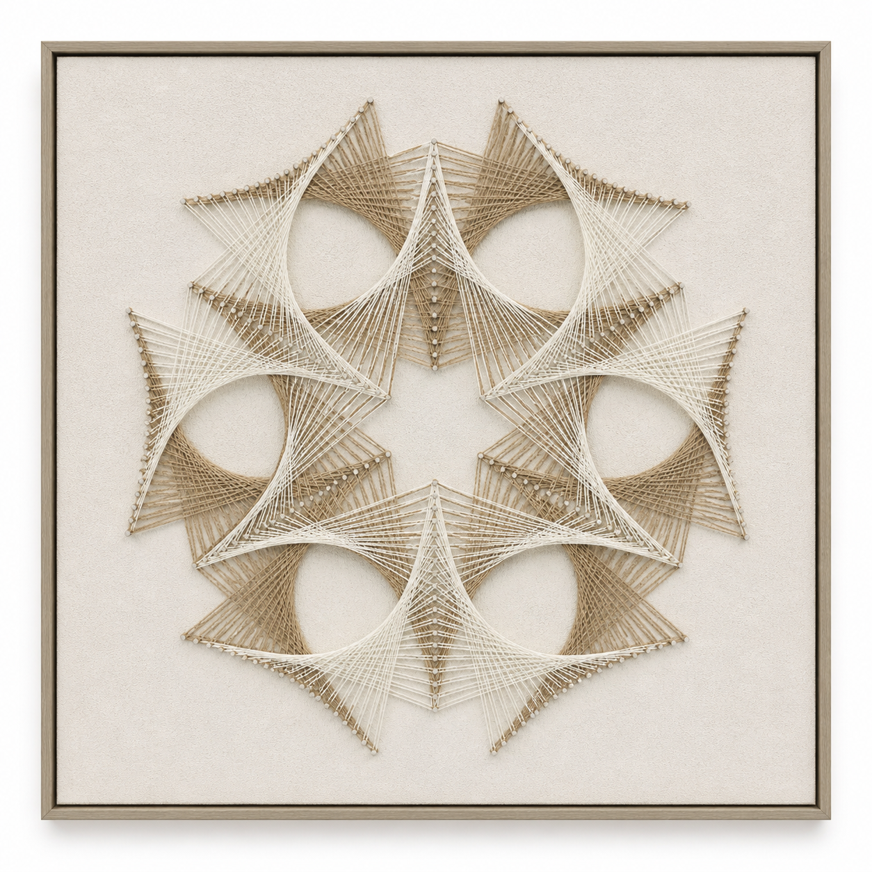 Geometric Mandala 3D String Wall Art