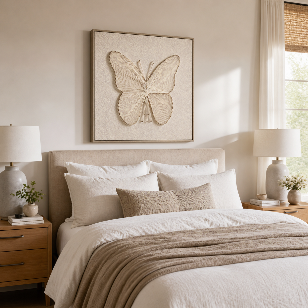 Minimalist Butterfly 3D String Wall Art