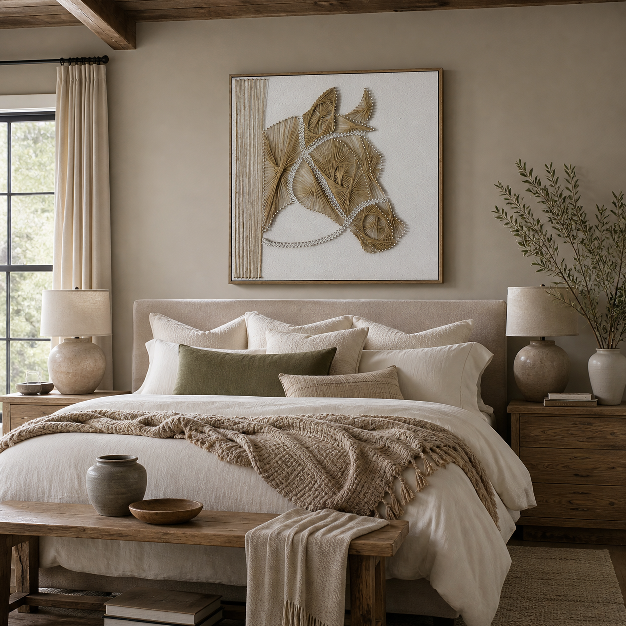 Equestrian Horse Profile 3D String Wall Art