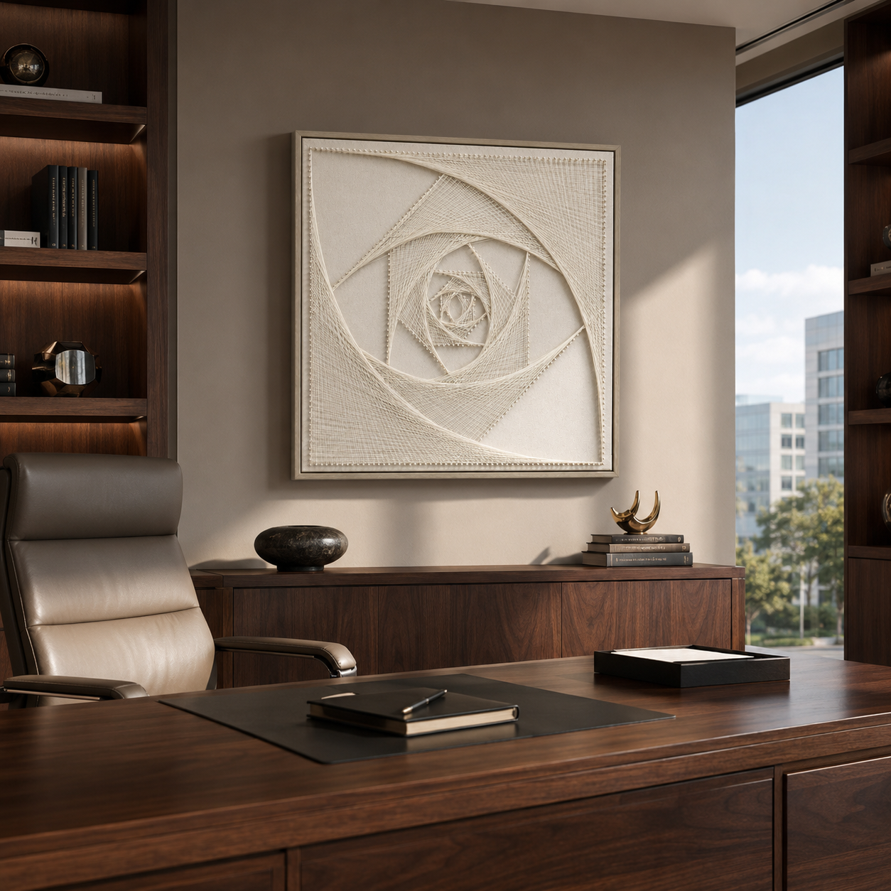 Abstract Eye Spiral 3D String Wall Art