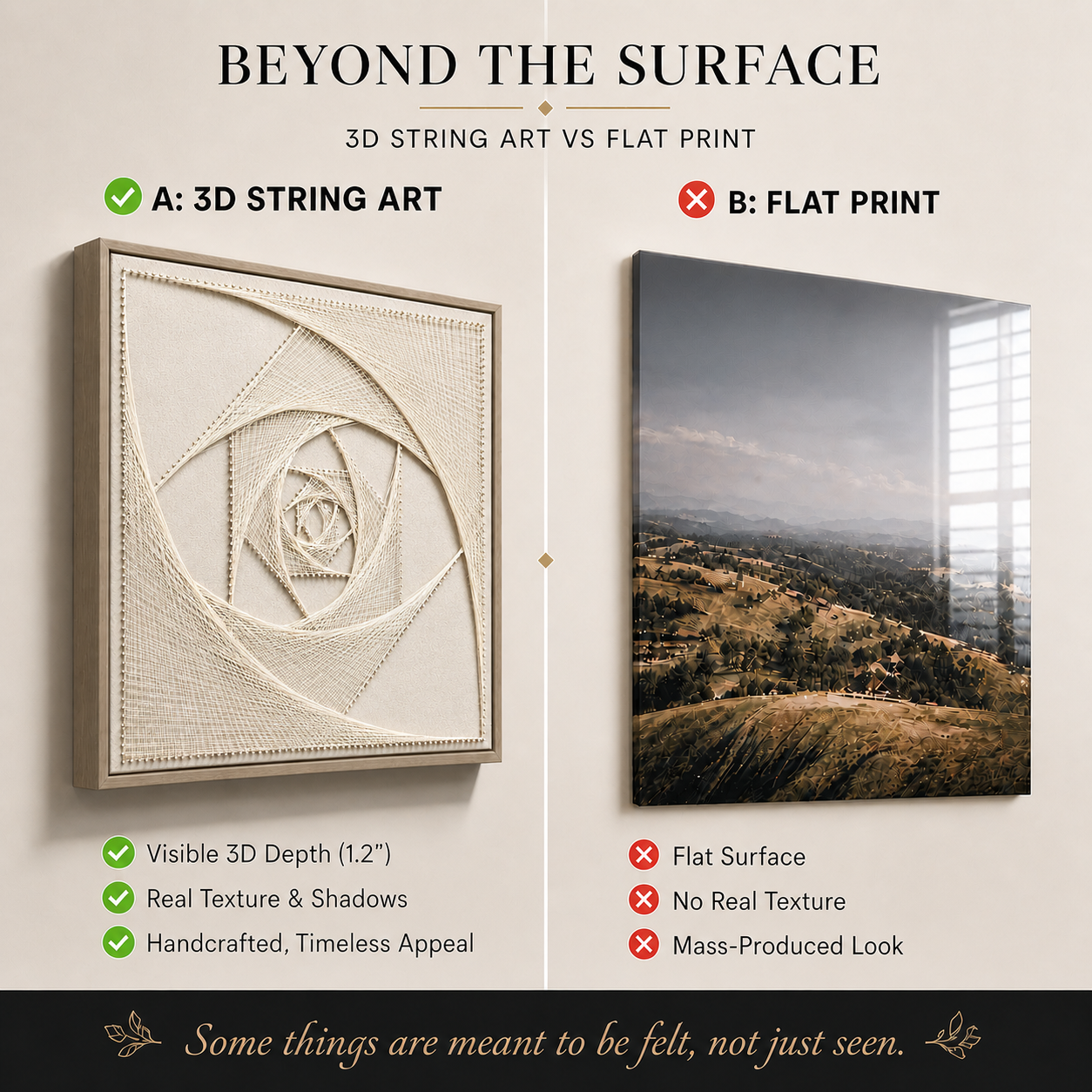 Abstract Eye Spiral 3D String Wall Art